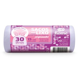 Sacos do Lixo UP Home Fecho Fácil Perfumados 30lt