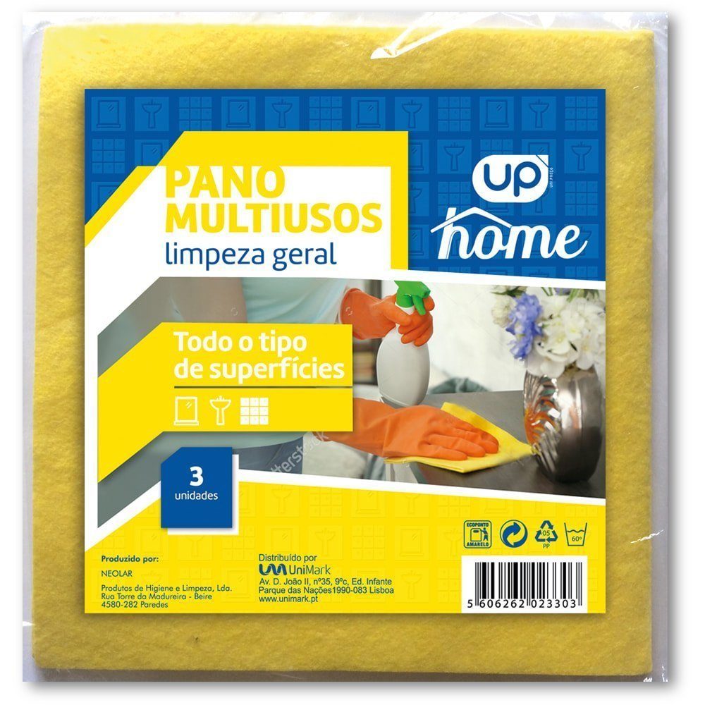 Pano Multiusos Amarelo UP Home