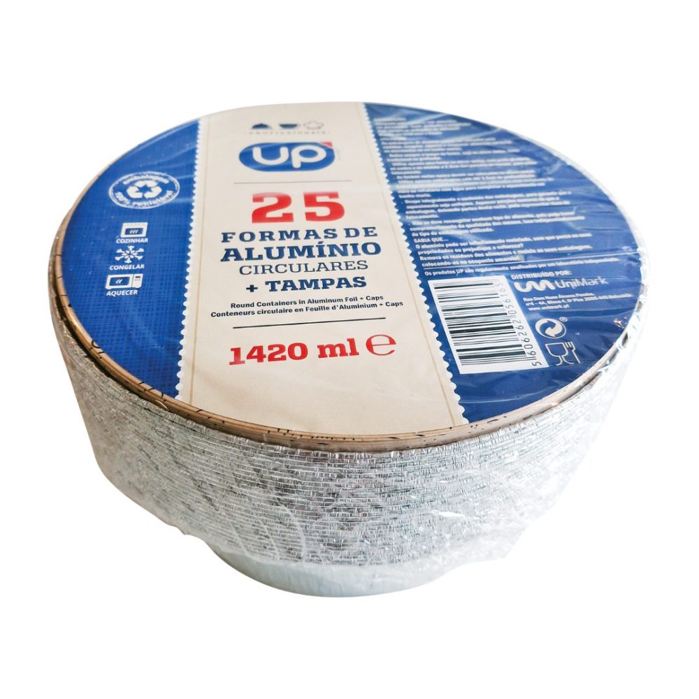 Forma de Alumínio Redonda 1420ml UP
