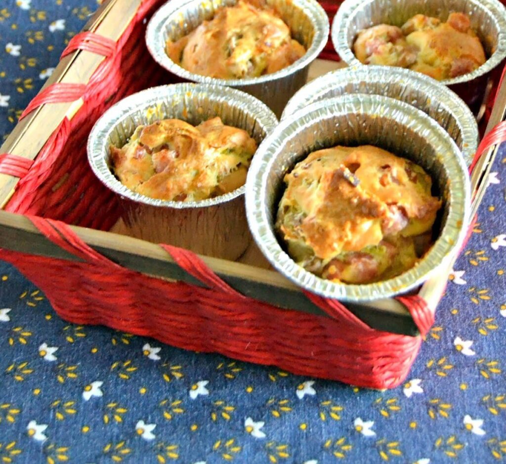 Muffins de Fiambre e Cogumelos