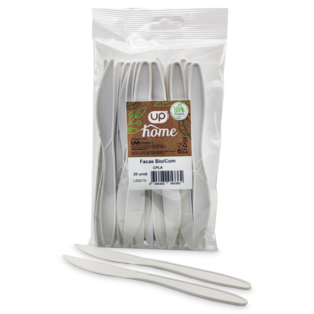 Faca 100% Biodegradável UP Home “CPLA” Branco