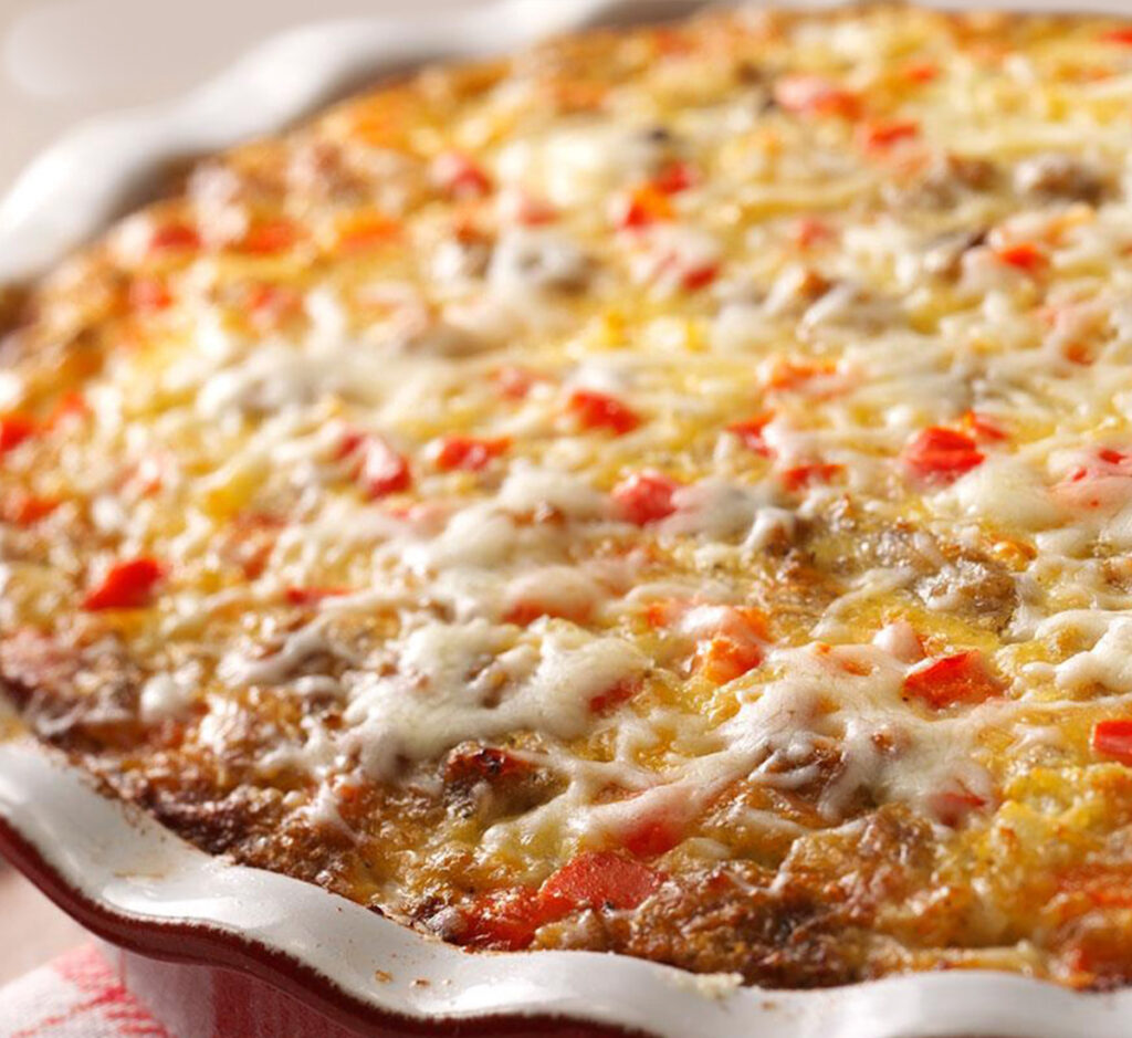 Tarte Salgada de Salsichas, Fiambre e Cogumelos