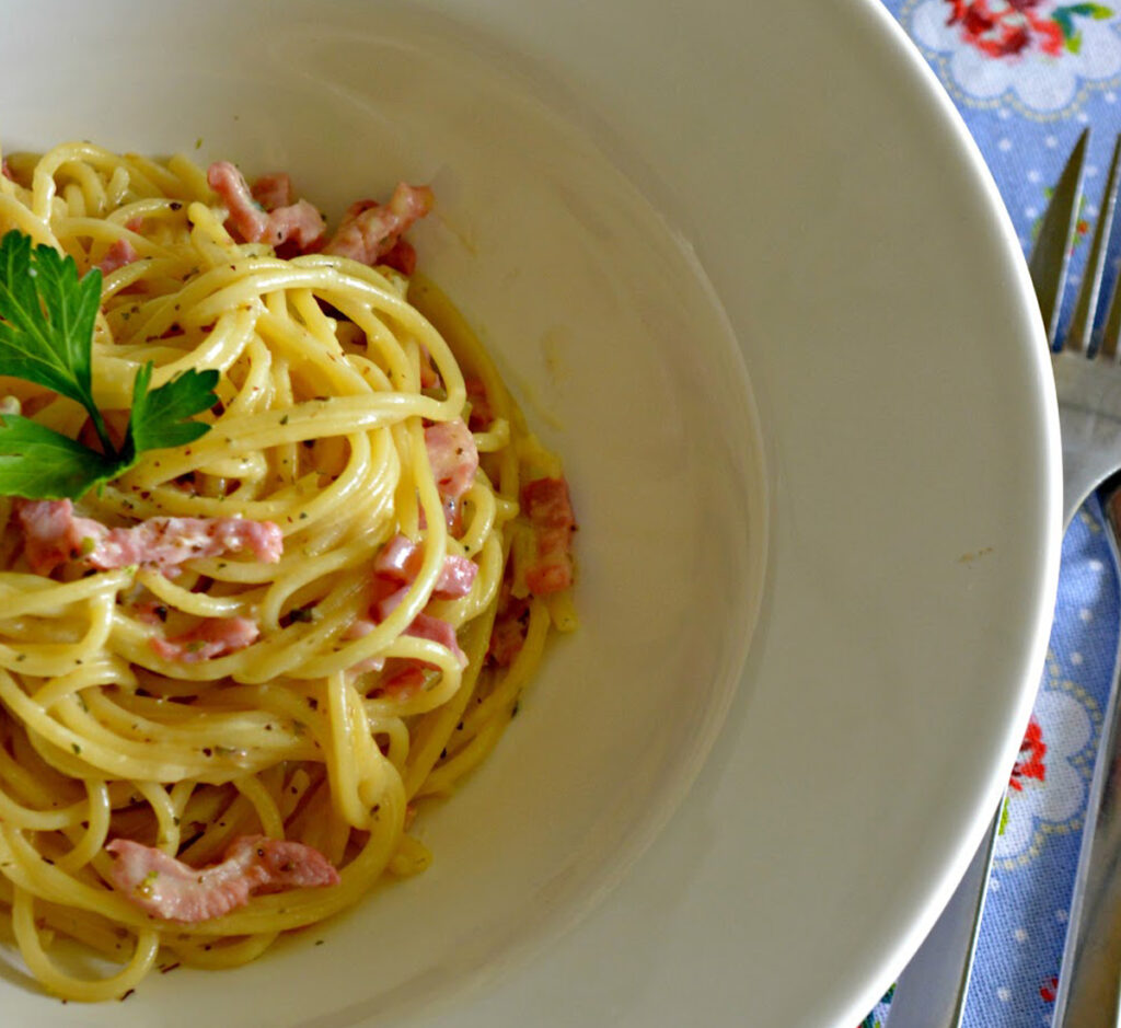 Esparguete à Carbonara
