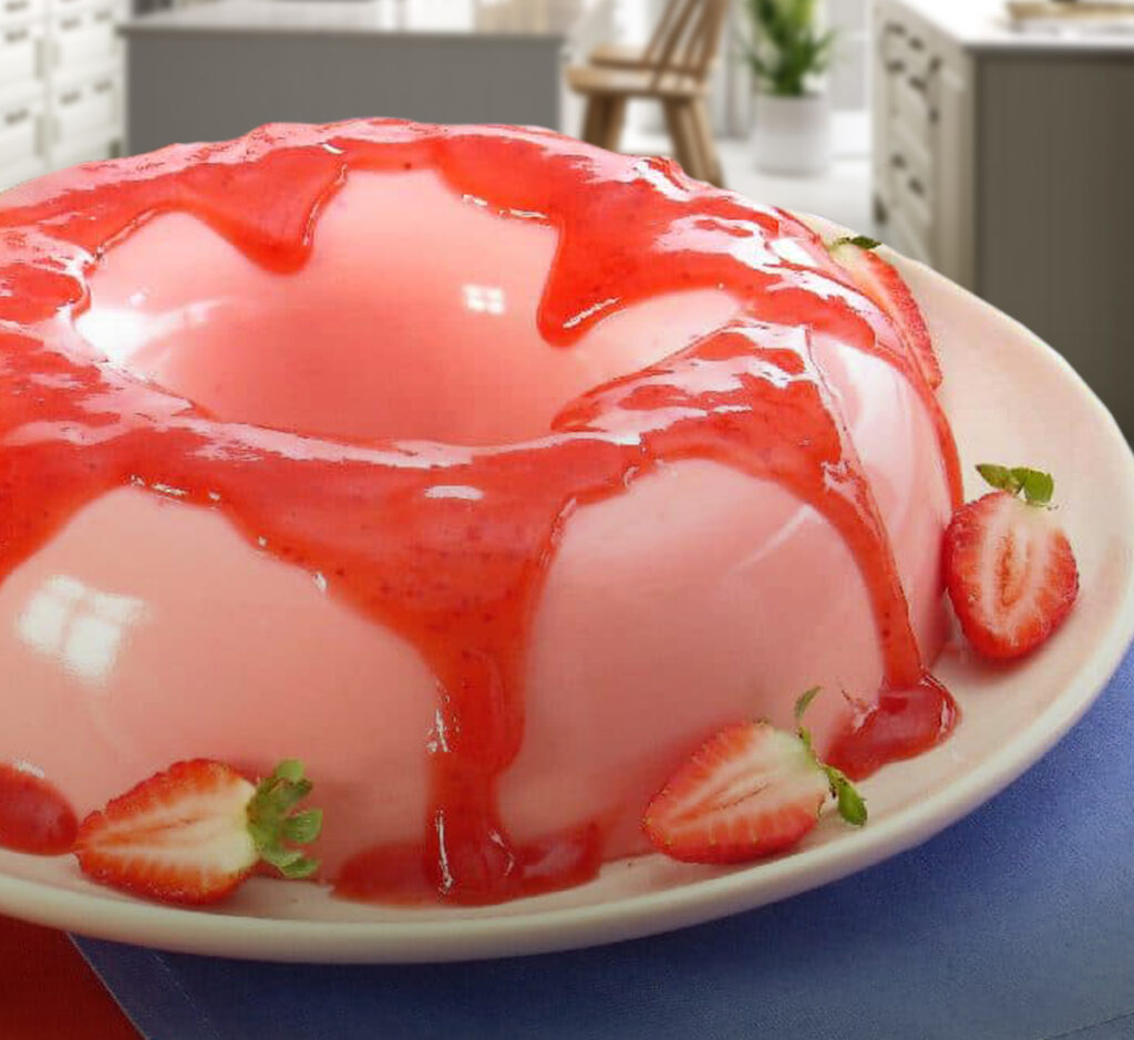 Pudim Flan de Gelatina