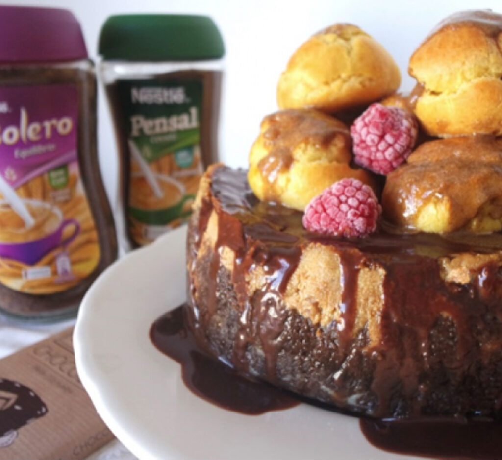Cheesecake de Bolero com Choux de Pensal