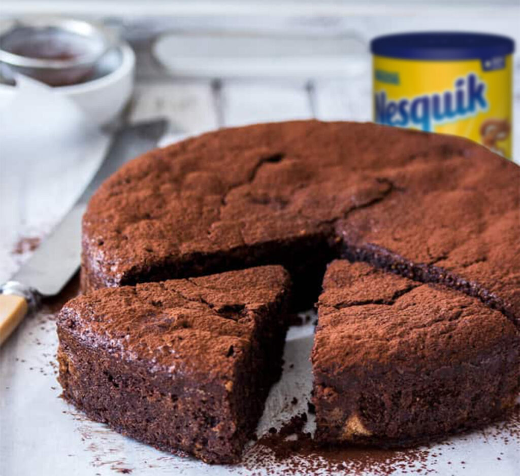 Bolo de Chocolate Nesquik