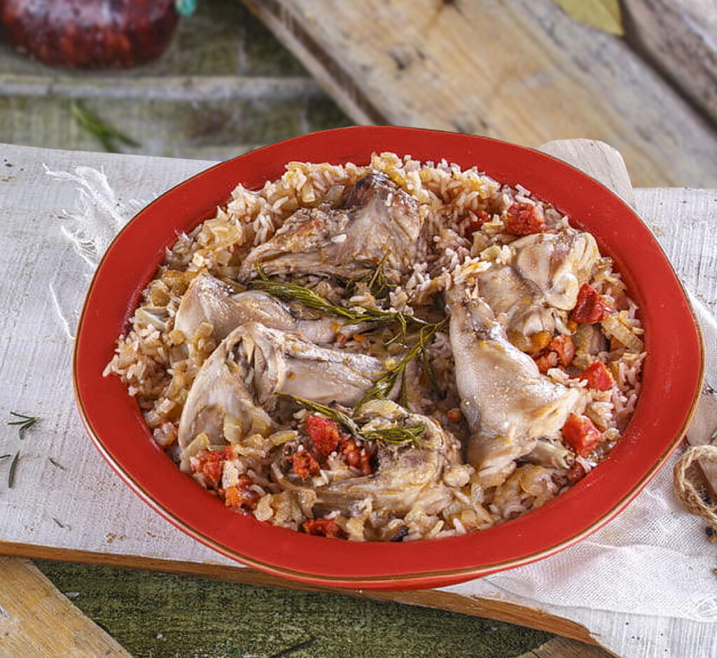 Arroz de Coelho no Forno