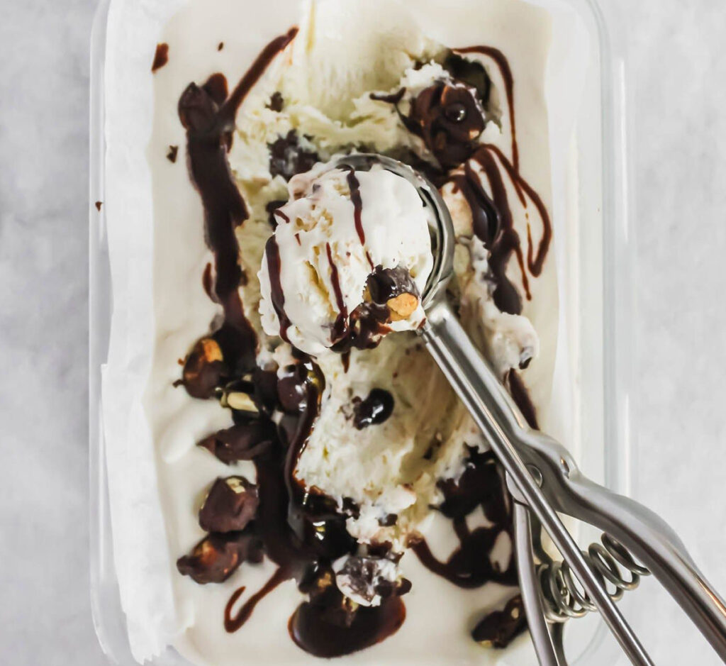 Gelado com Chips Ahoy