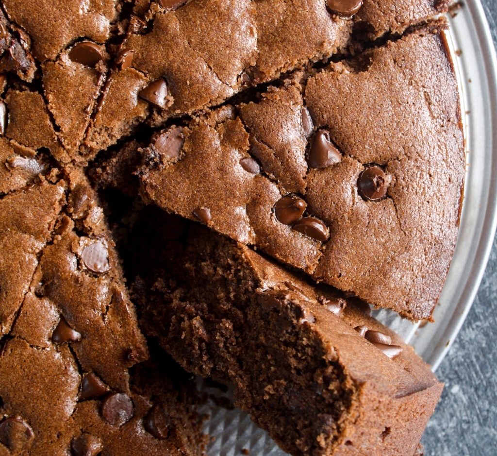 Bolo de ColaCao com pepitas de chocolate