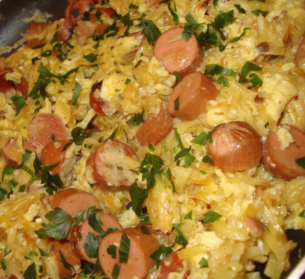 Salsicha à Brás