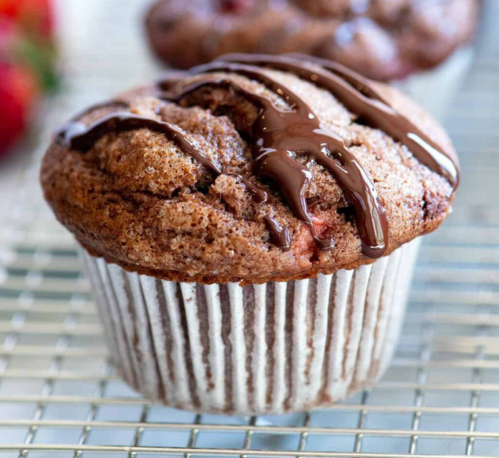 Bolinhos de Chocolate com Topping de Chocolate Belga