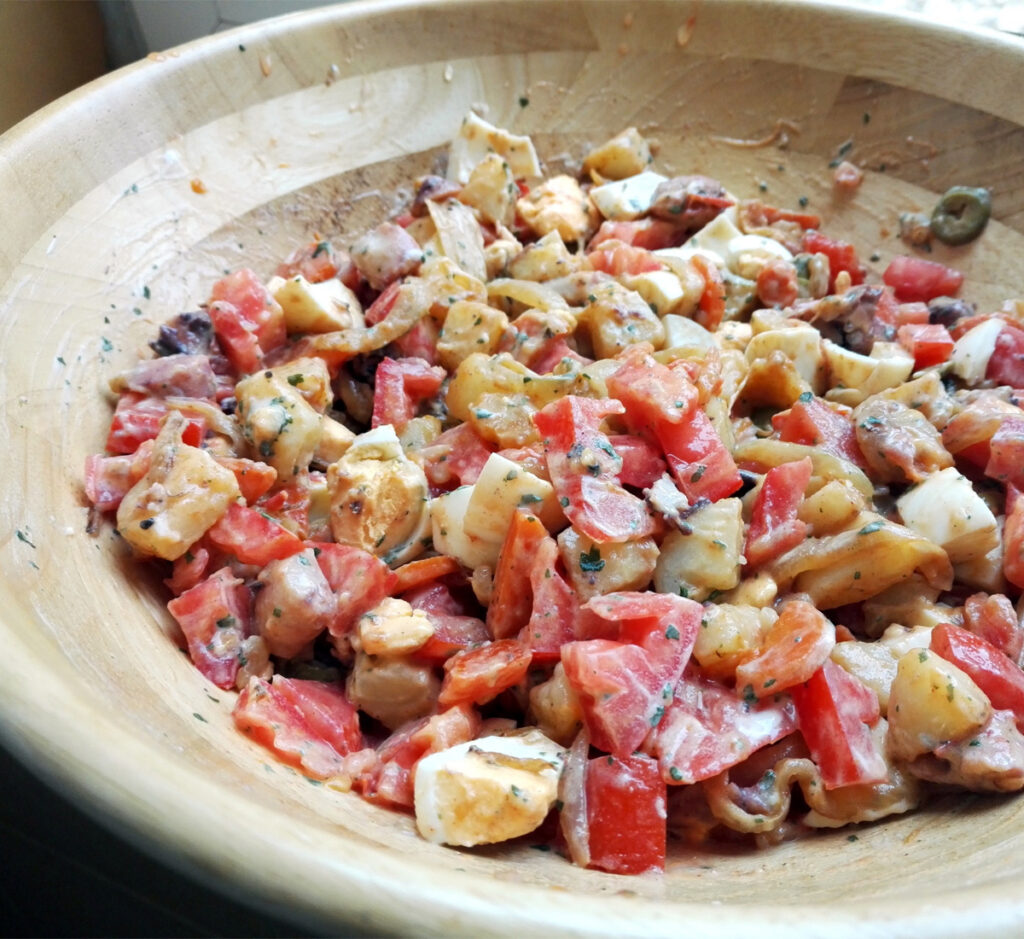 Salada de Pota e Tomate