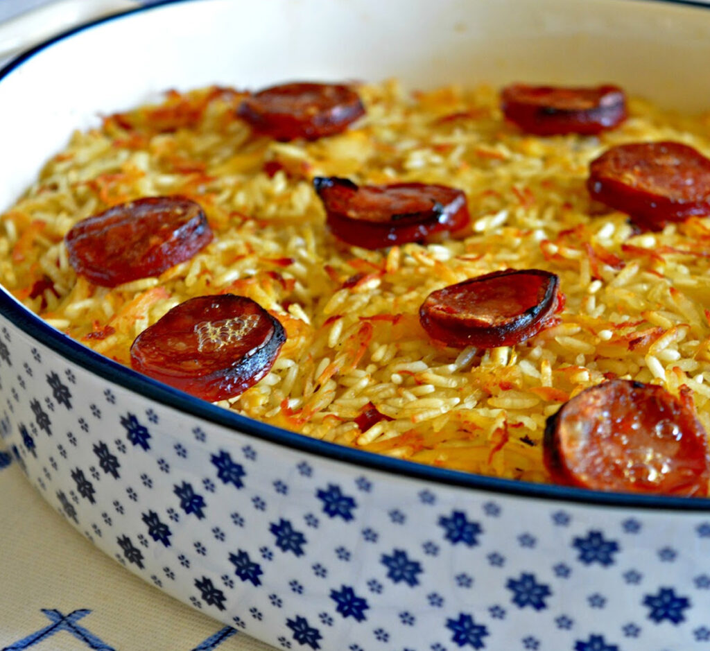 Arroz de Galinha no Forno