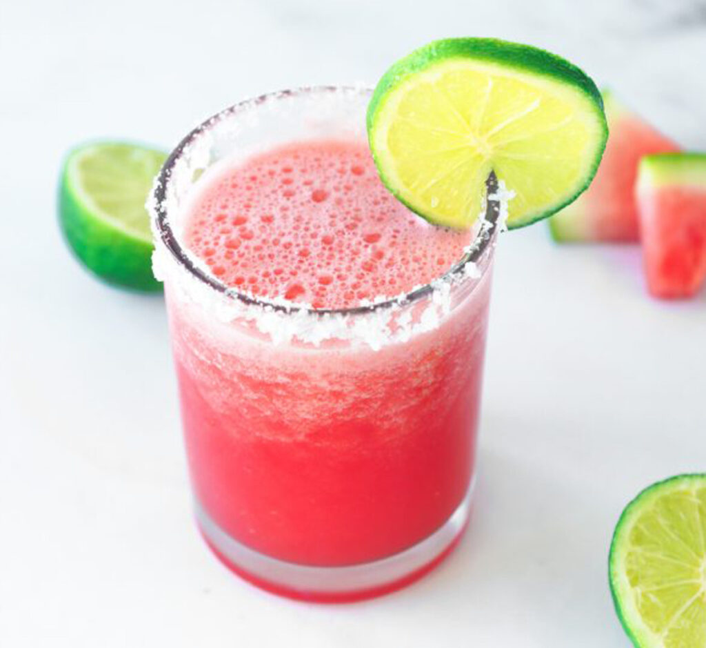 Margarita sem álcool de frutos vermelhos
