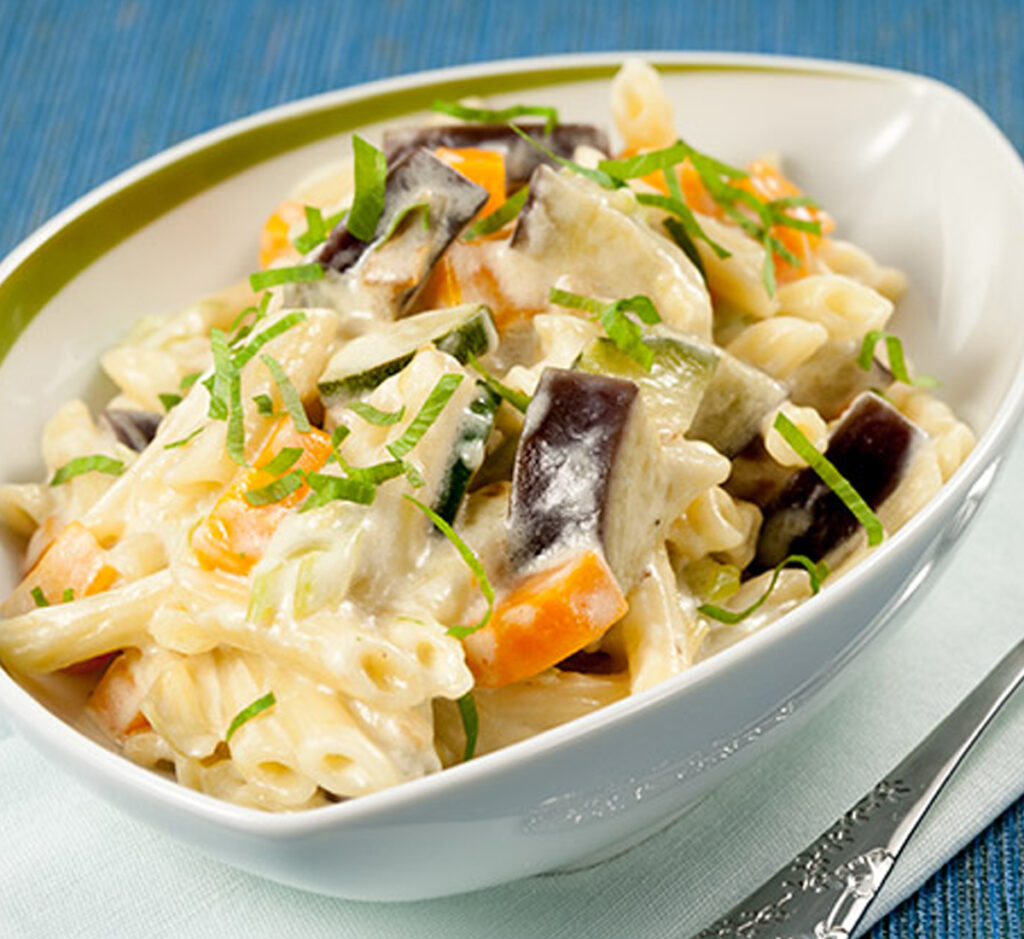 Massa macarronete com natas