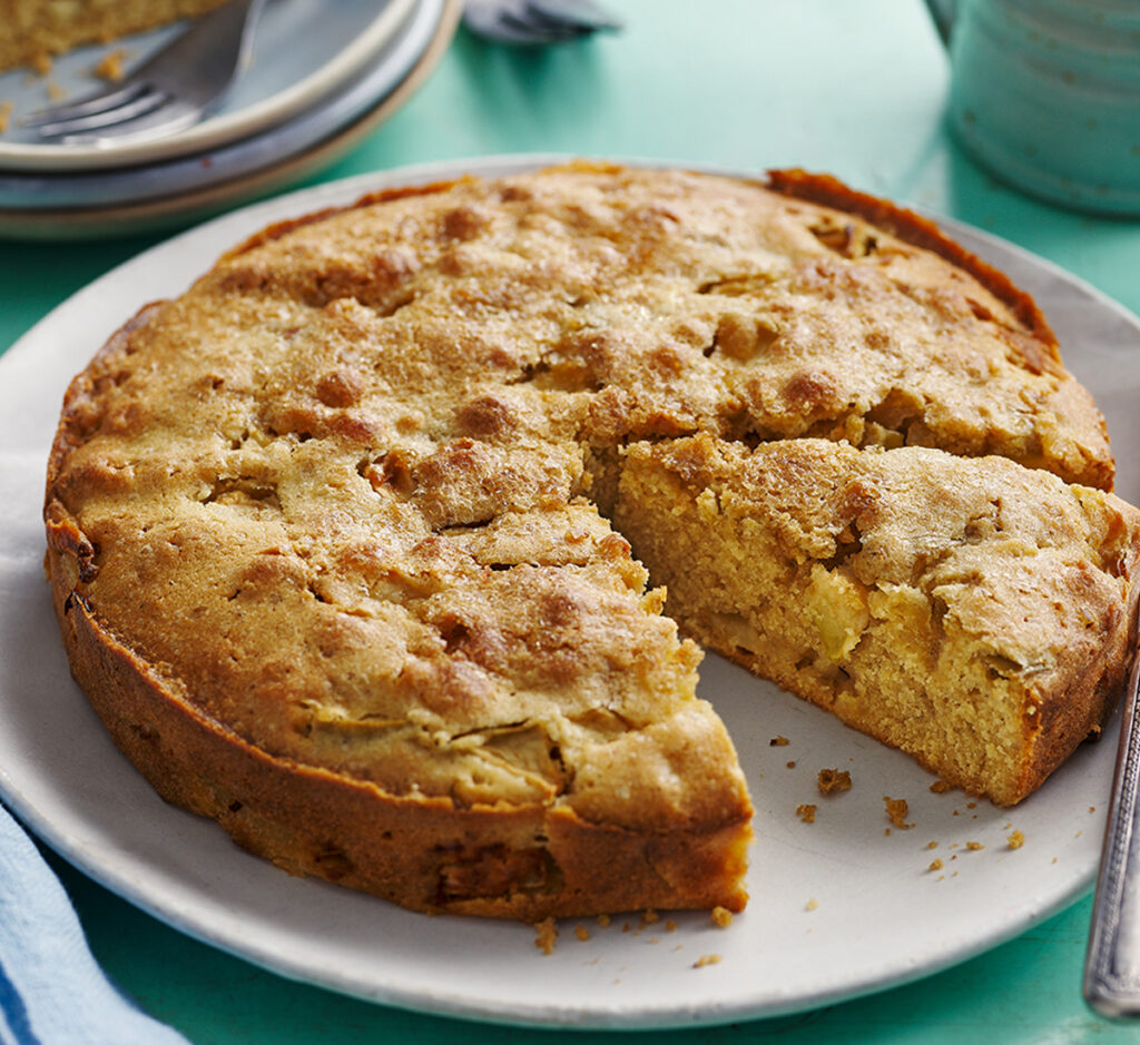 Bolo de maçã e cevada solúvel (sem batedeira)