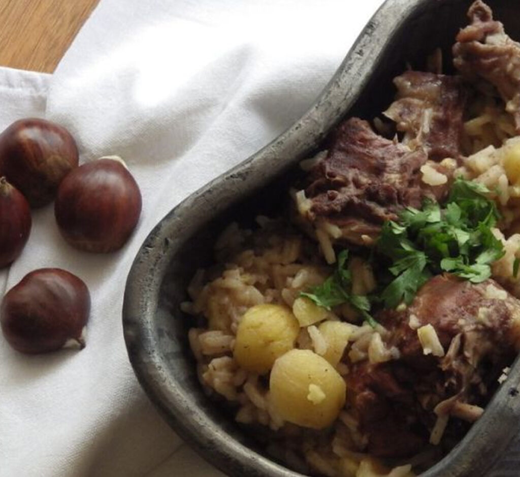Arroz de Coelho com Castanhas