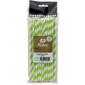 Palhinhas Papel Riscadas UP Home 6x200mm