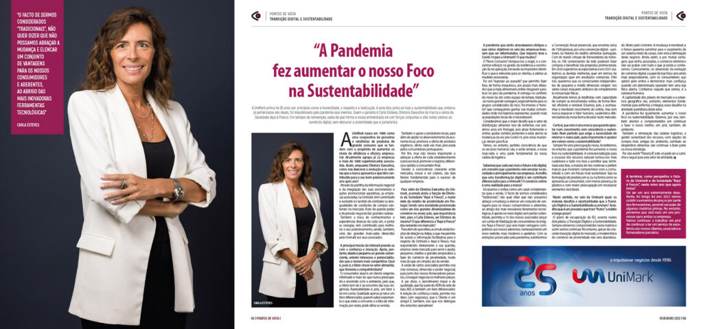 “A Pandemia fez aumentar o nosso Foco na Sustentabilidade”