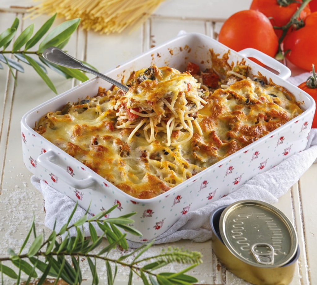 Esparguete com Atum e Queijo