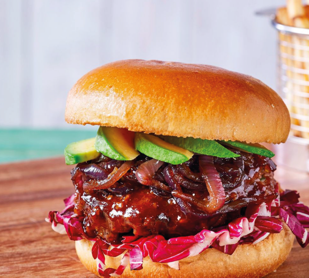 Duplo Hamburger de Vaca com Cebola Roxa