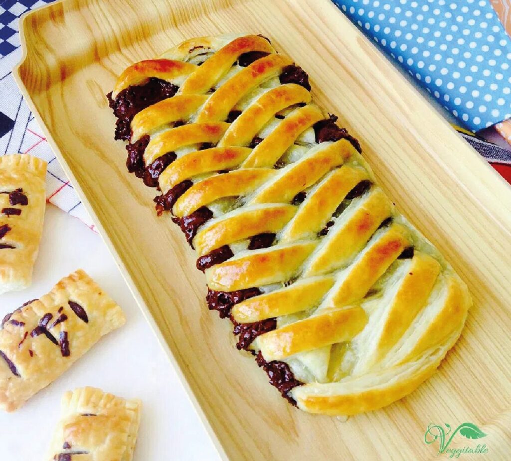 Pão folhado de chocolate