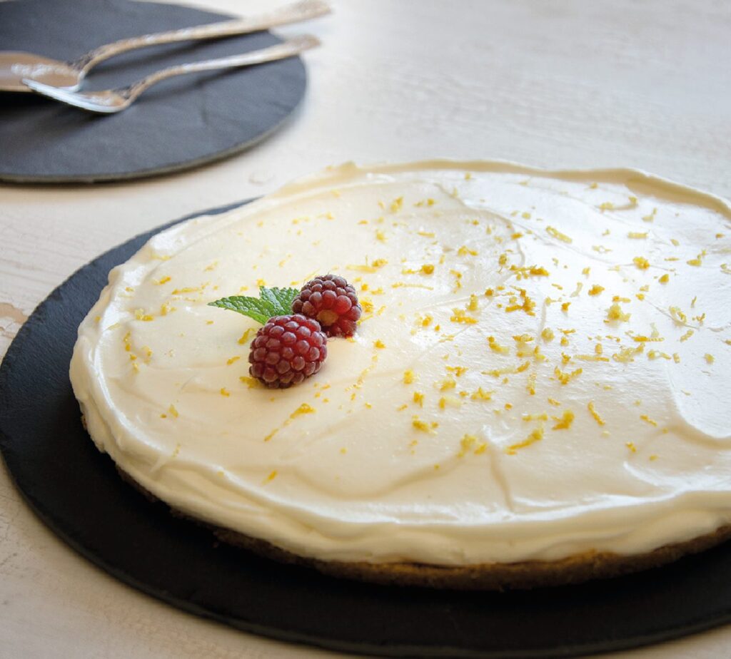 Tarte delícia de limão e natas