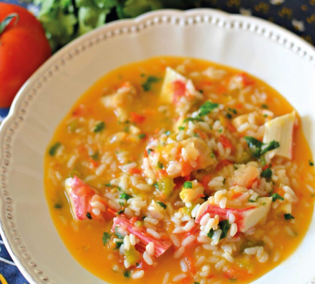 Arroz de perca e camarão