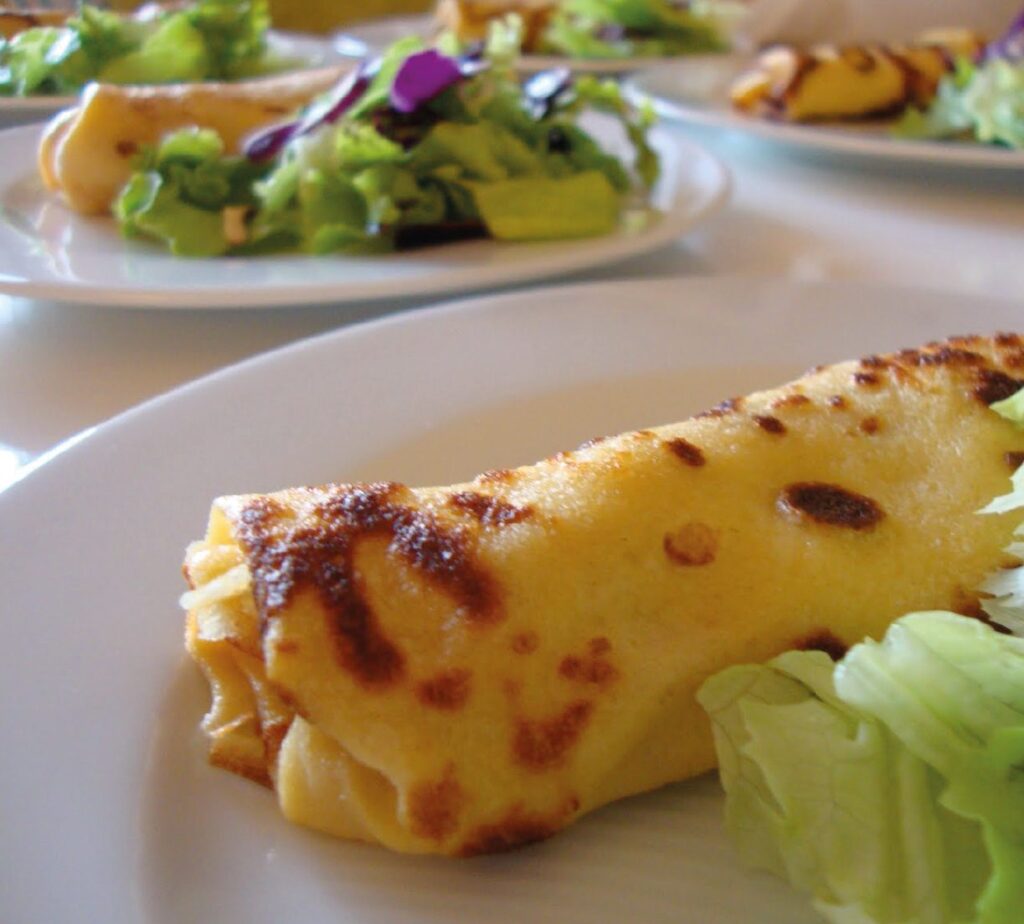 Crepes de Bacalhau e Béchamel