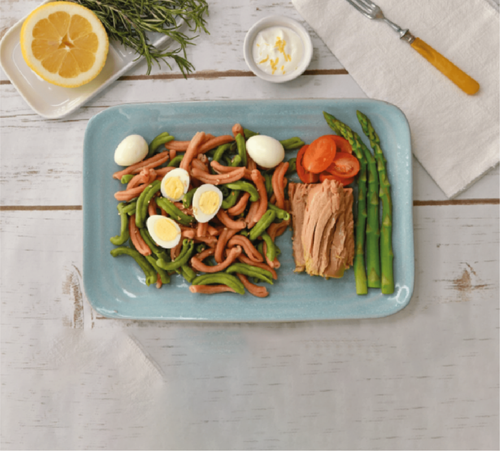 Casarecce Bicolor com Filetes de Atum