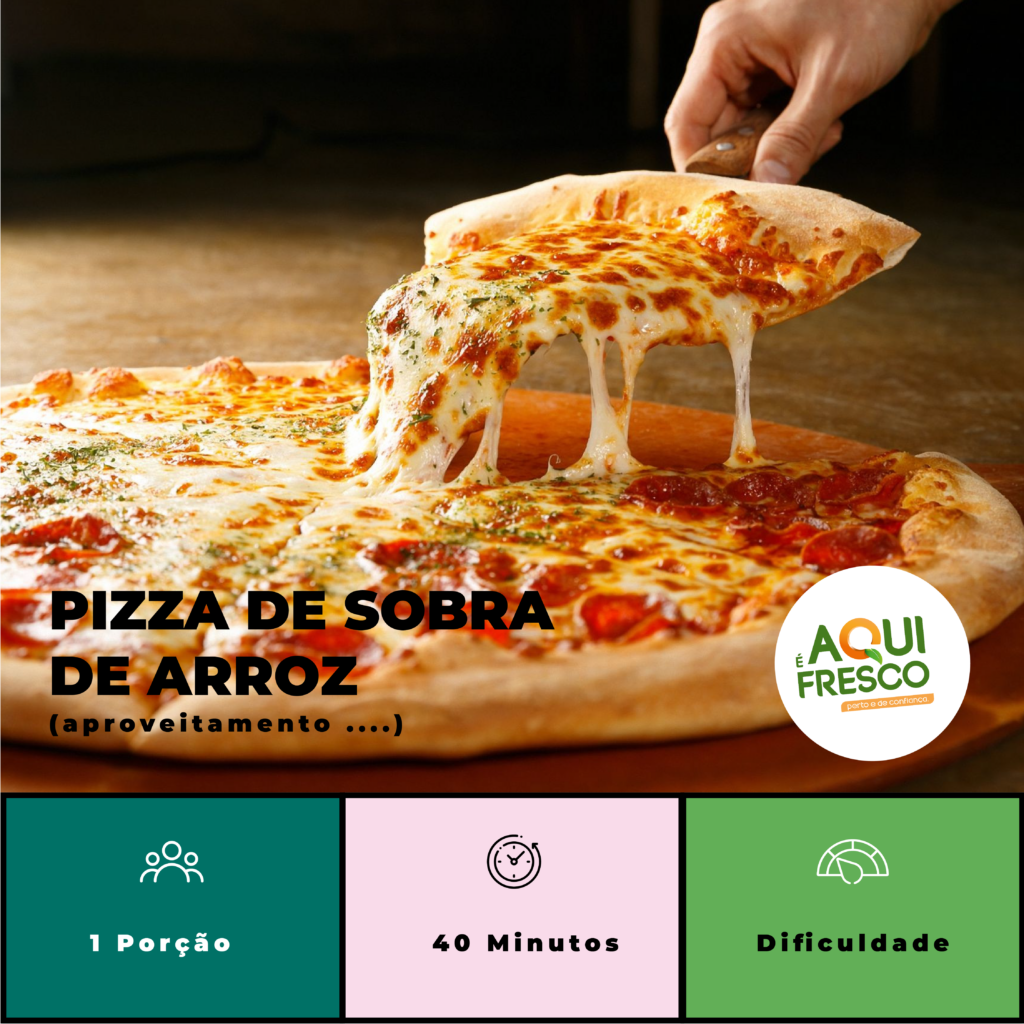 Pizza de Sobra de Arroz