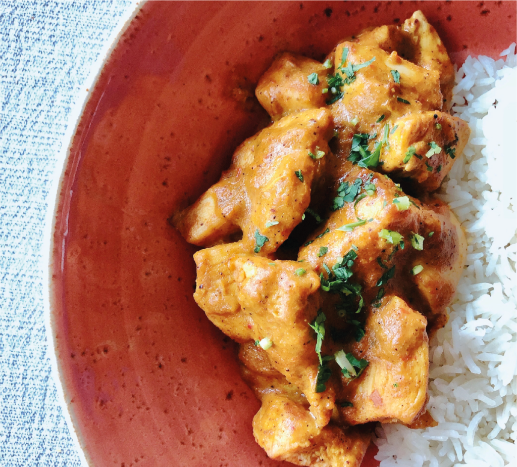 Arroz Oriente Basmati com caril de borrego