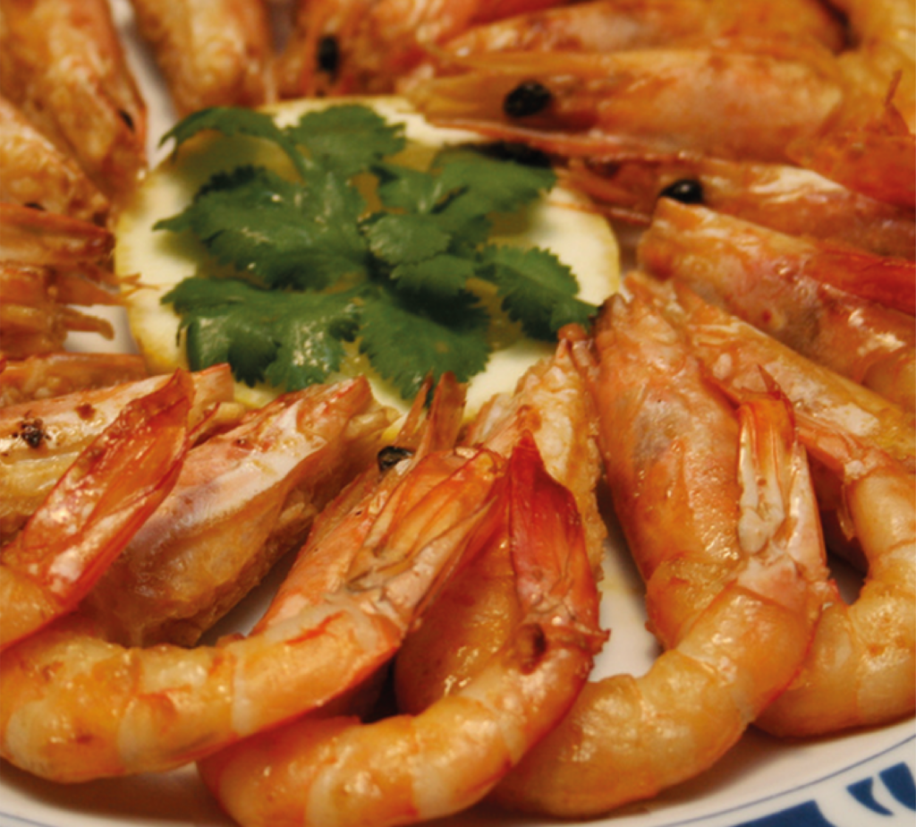 Gambas com Alho e Whisky