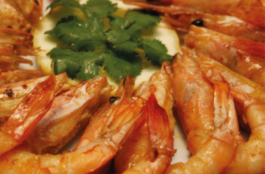 Gambas com Alho e Whisky