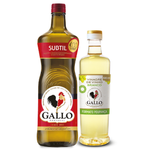 Vinagre Vinho Branco Gallo e Azeite Gallo Subtil