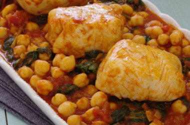 Guisado de pescada com Grão