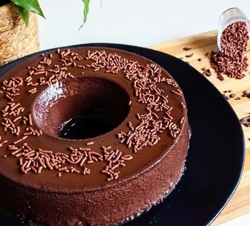 Pudim de Chocolate e Macieira Cream