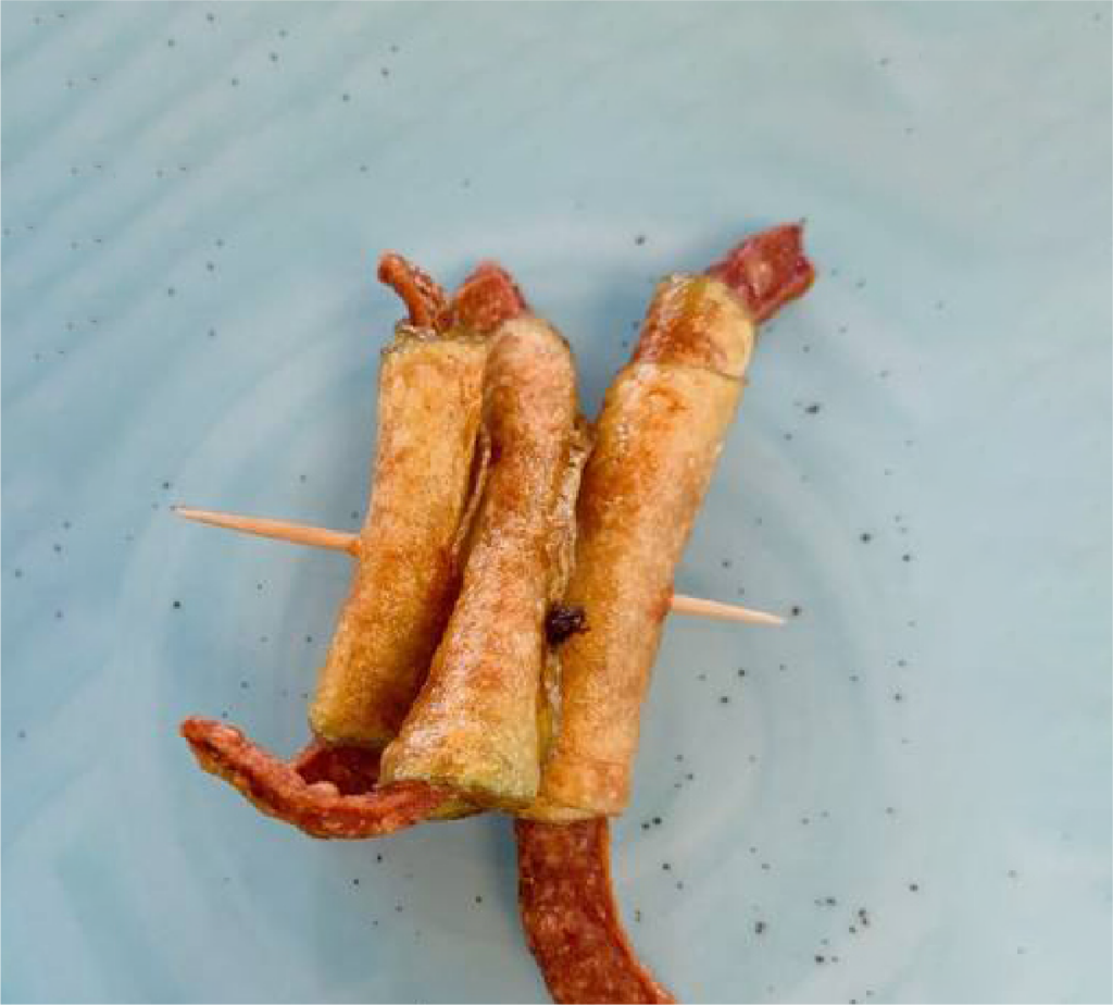 Batata com chouriço
