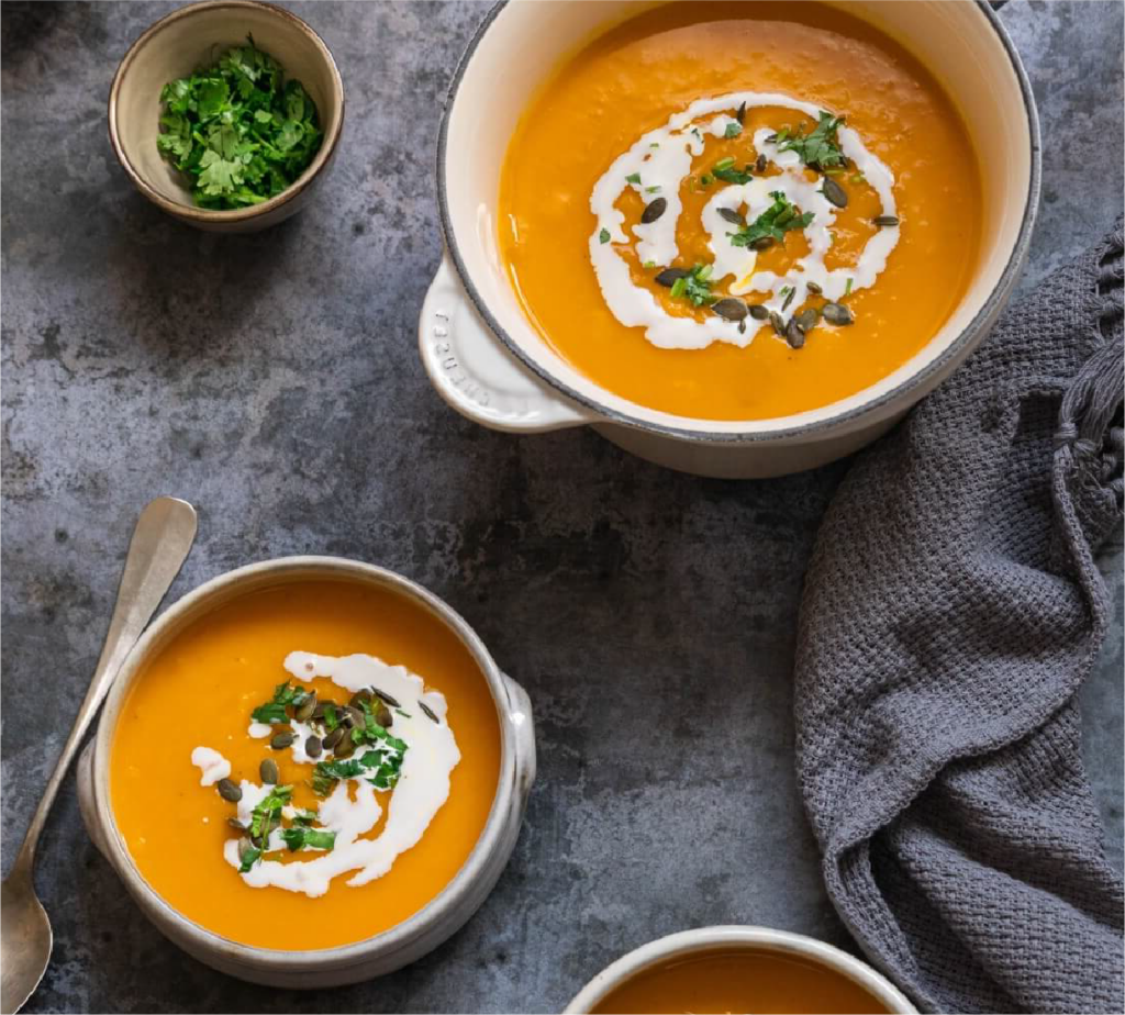 Sopa de Batata Doce e Couve