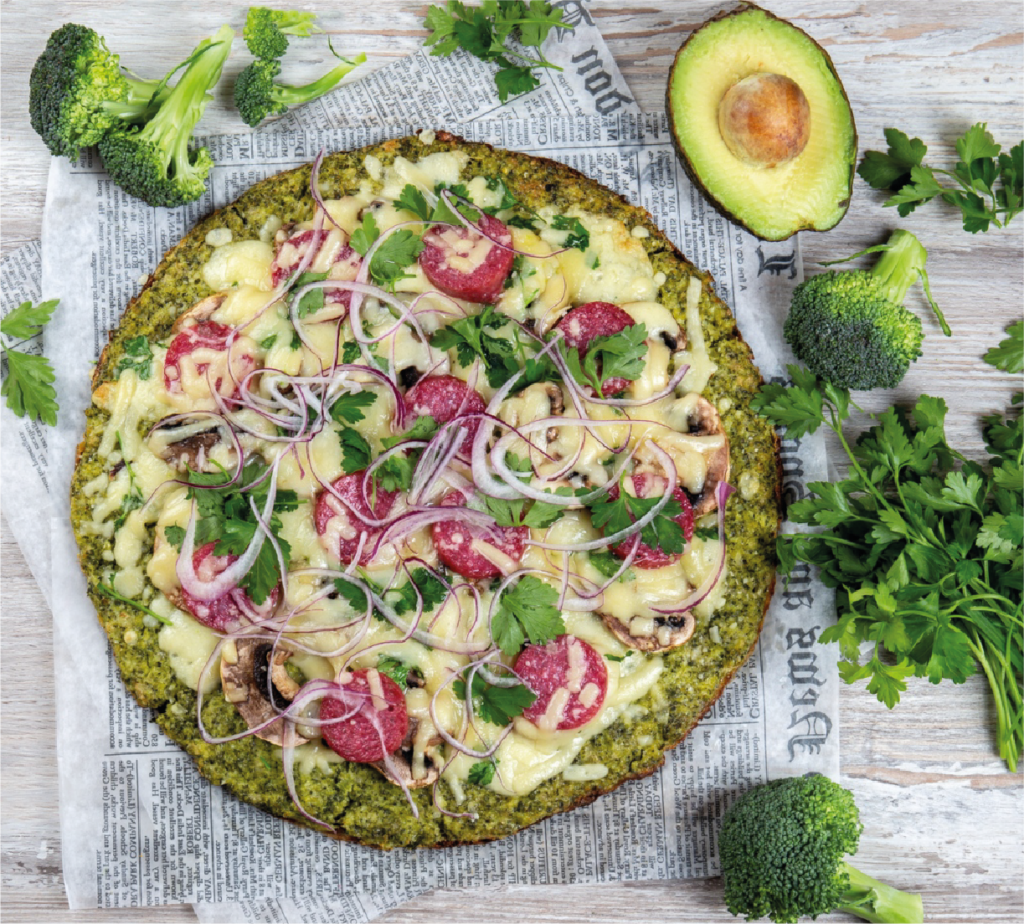 Base de Pizza de Brócolos