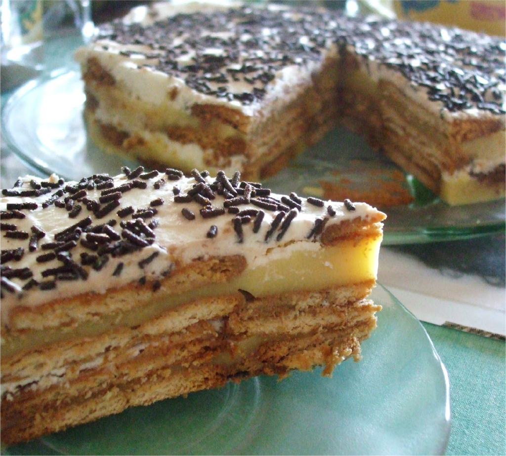 Pudim de Bolacha com Leite Condensado e Boca Doce