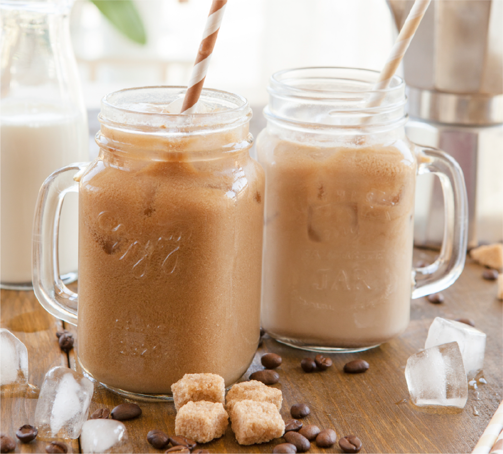 Refresco de canela, café e chocolate