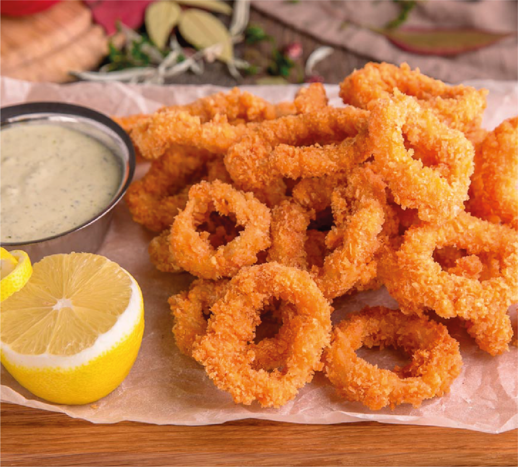 Calamares com maionese