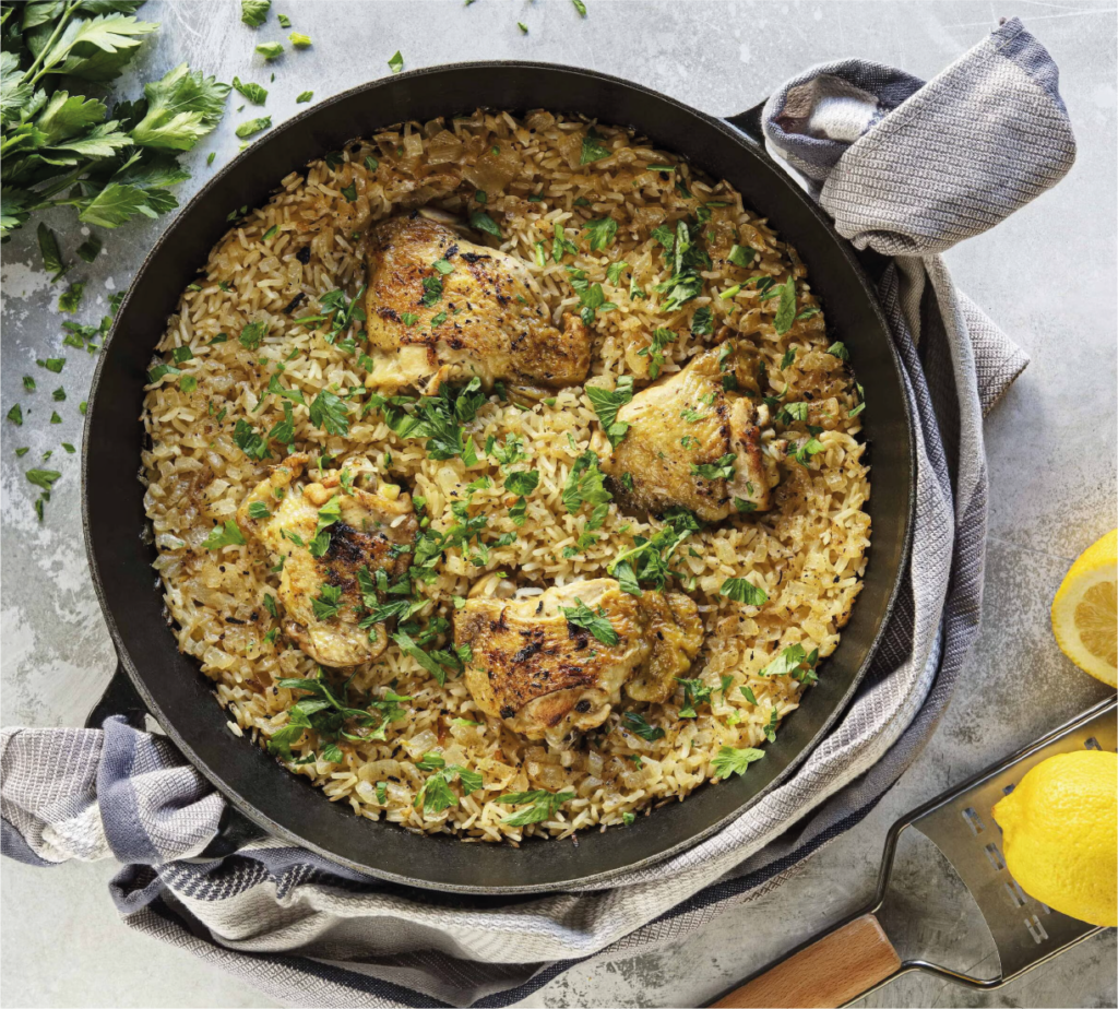 Arroz de Forno com Frango e Limão