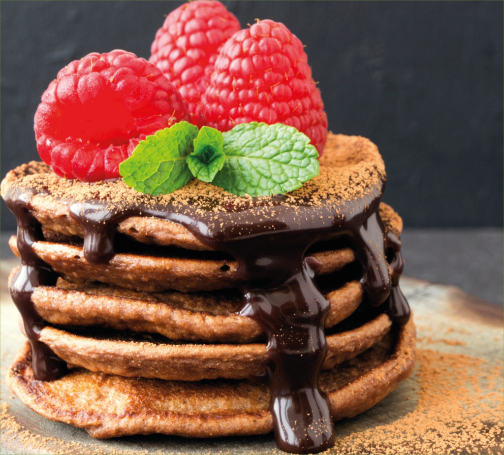 Panquecas de NESTUM Chocolate com Fruta e Chocolate