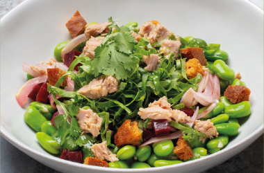 Salada de favas com Atum Bom Petisco