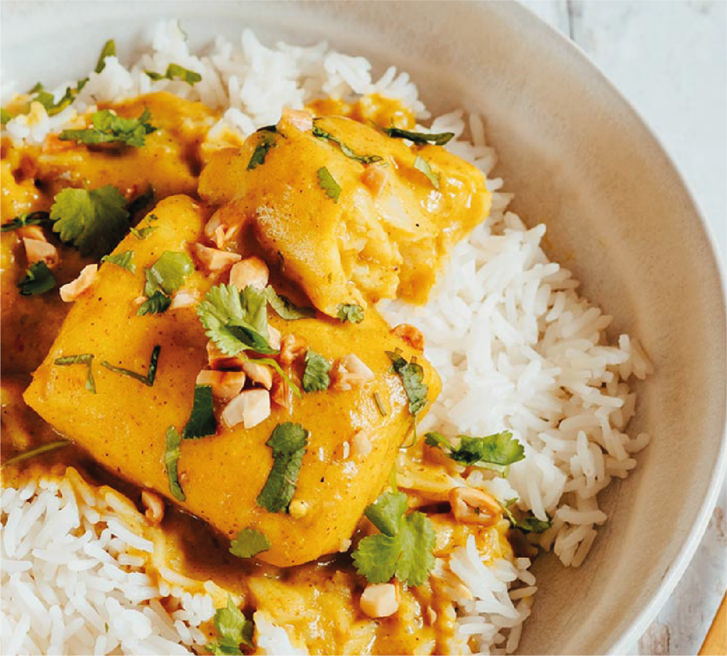Arroz Oriente Basmati com frango e Caril