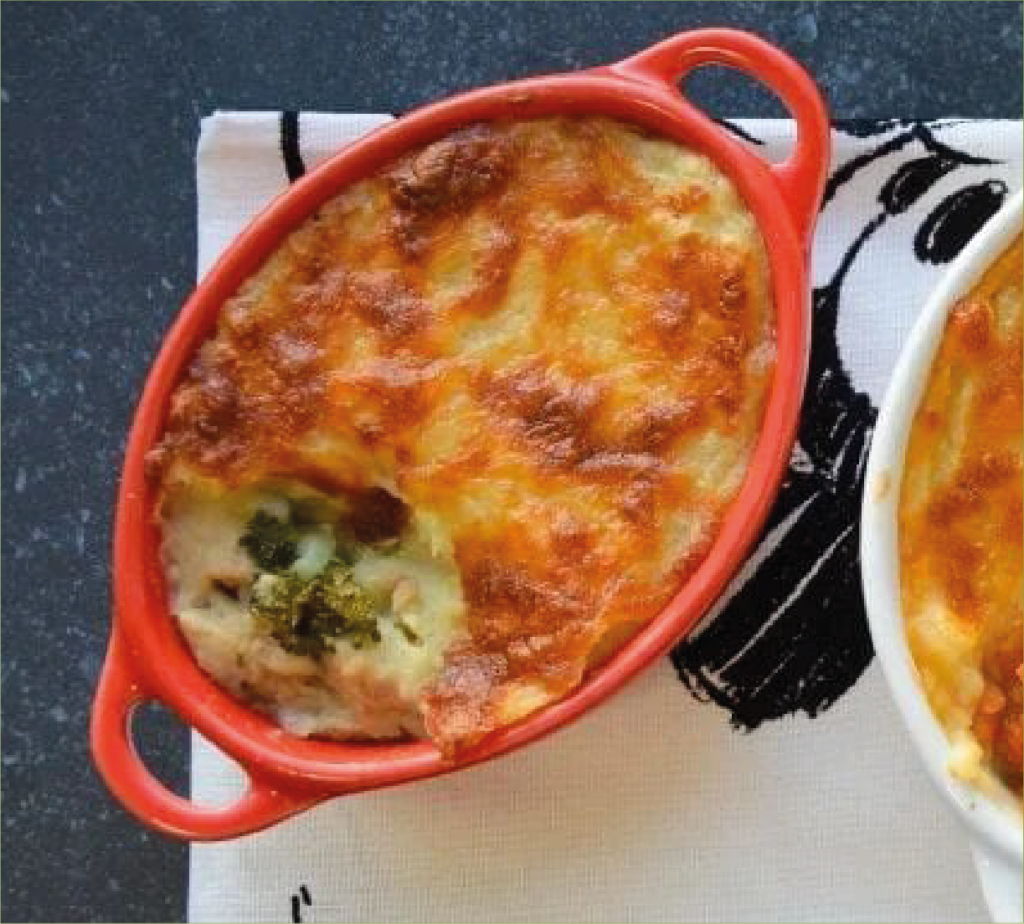 Empadão de Brócolos e Atum com Bechamel