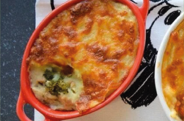 Empadão de Brócolos e Atum com Bechamel
