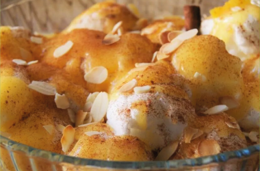 Farófias no Microondas com Leite Creme